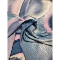 Elastyczna dzianina z fantazyjnym wzorem - piasek pustyni